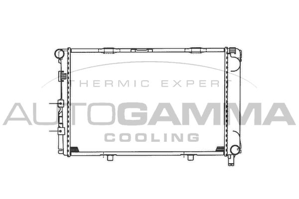 100512 AUTOGAMMA Радиатор, охлаждение двигателя