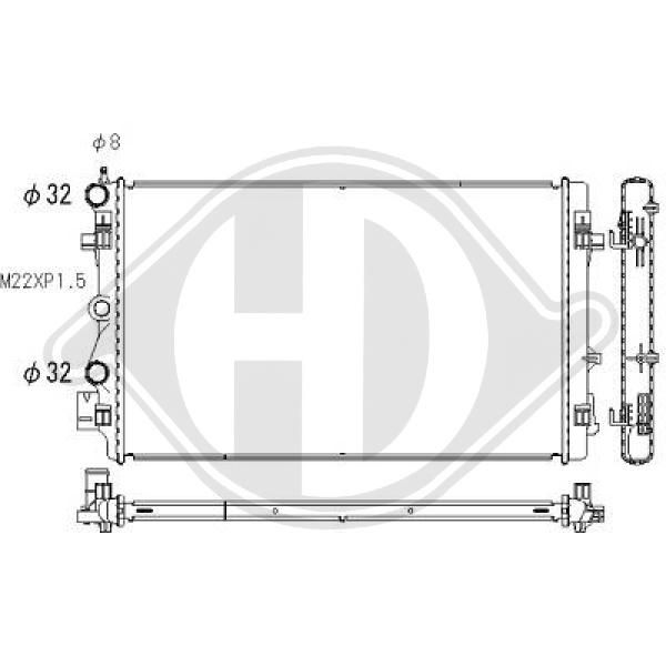 DCM3569 DIEDERICHS Радиатор, охлаждение двигателя