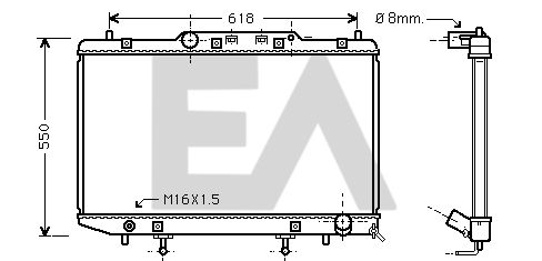 31R71125 EACLIMA Радиатор, охлаждение двигателя