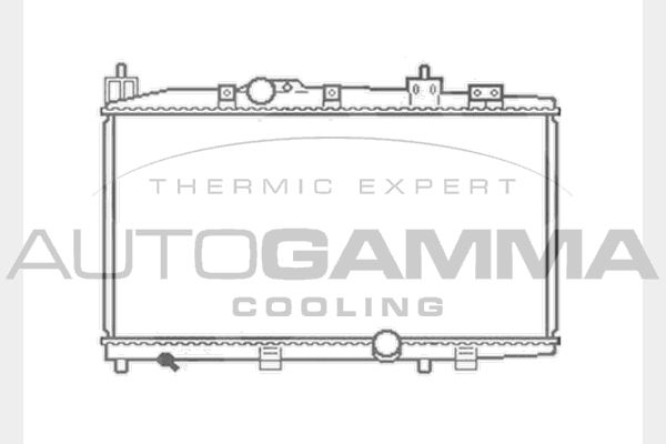 104566 AUTOGAMMA Радиатор, охлаждение двигателя