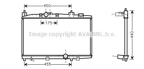 TO2318 AVA QUALITY COOLING Радиатор, охлаждение двигателя