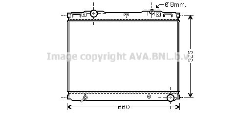 KAA2133 AVA QUALITY COOLING Радиатор, охлаждение двигателя