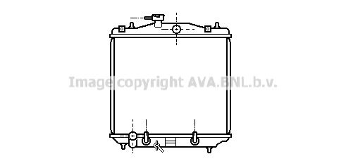 SU2022 AVA QUALITY COOLING Радиатор, охлаждение двигателя