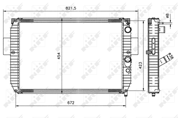 WG1721643 WILMINK GROUP Радиатор, охлаждение двигателя