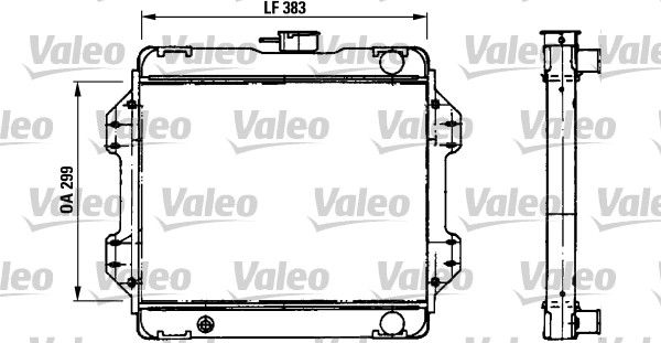 730457 VALEO Радиатор, охлаждение двигателя