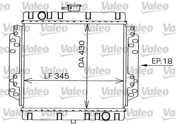 819240 VALEO Радиатор, охлаждение двигателя