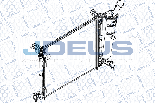 RA0360180 JDEUS Радиатор, охлаждение двигателя