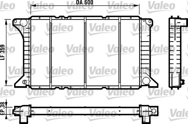 731492 VALEO Радиатор, охлаждение двигателя