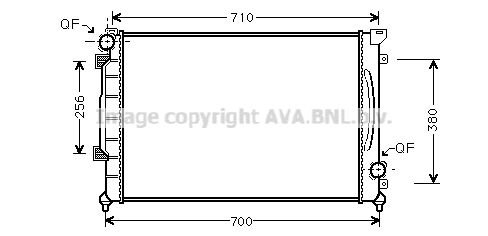 AI2139 AVA QUALITY COOLING Радиатор, охлаждение двигателя