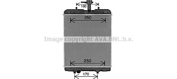 TO2764 AVA QUALITY COOLING Радиатор, охлаждение двигателя