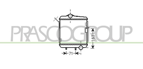 AD022R016 PRASCO Радиатор, охлаждение двигателя