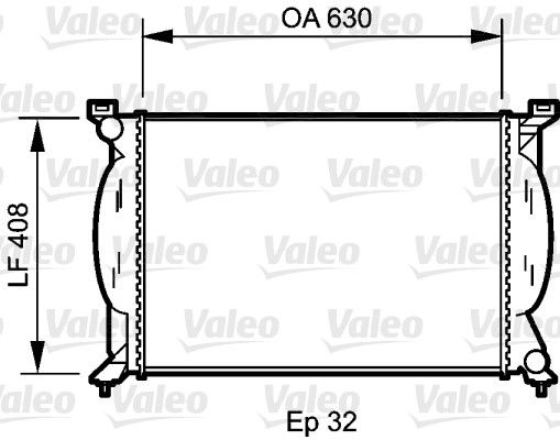 734418 VALEO Радиатор, охлаждение двигателя