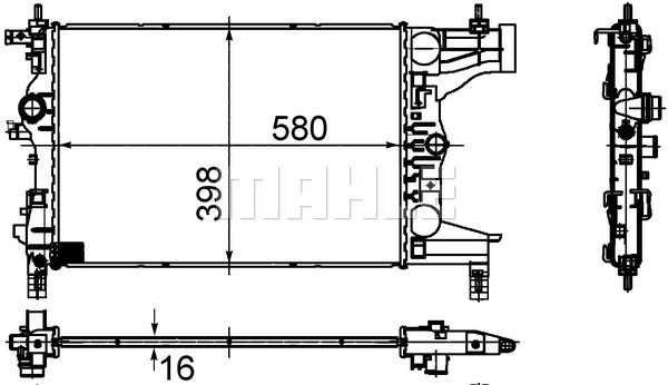 CR945000S MAHLE Радиатор, охлаждение двигателя