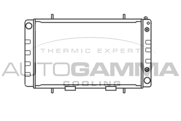 100929 AUTOGAMMA Радиатор, охлаждение двигателя