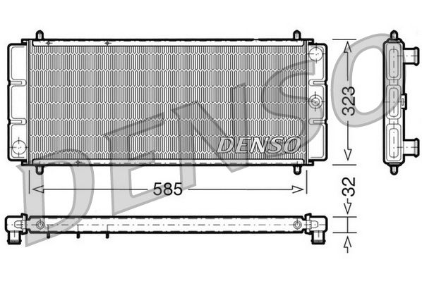 DRM24011 DENSO Радиатор, охлаждение двигателя