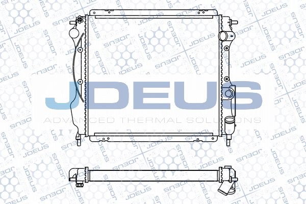 M023009A JDEUS Радиатор, охлаждение двигателя