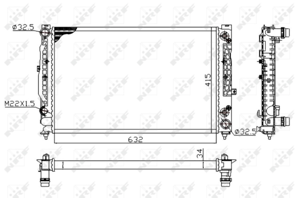 WG1721699 WILMINK GROUP Радиатор, охлаждение двигателя