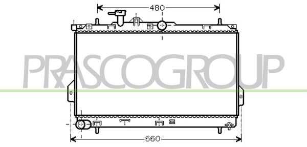 HN715R002 PRASCO Радиатор, охлаждение двигателя