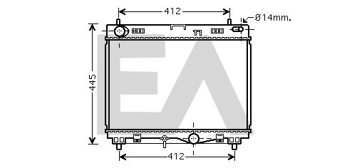 31R71248 EACLIMA Радиатор, охлаждение двигателя