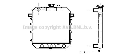 OL2024 AVA QUALITY COOLING Радиатор, охлаждение двигателя