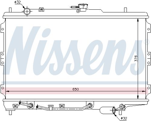 66603 NISSENS Радиатор, охлаждение двигателя