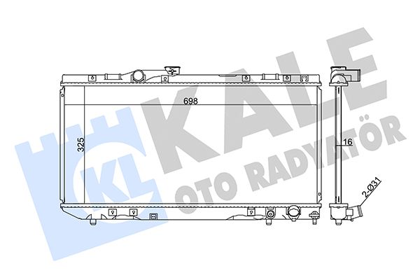 351950 KALE OTO RADYATÖR Радиатор, охлаждение двигателя