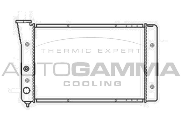 102576 AUTOGAMMA Радиатор, охлаждение двигателя