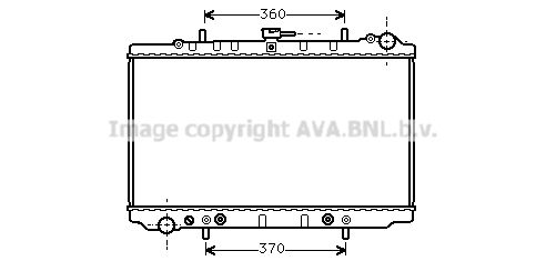 DN2138 AVA QUALITY COOLING Радиатор, охлаждение двигателя