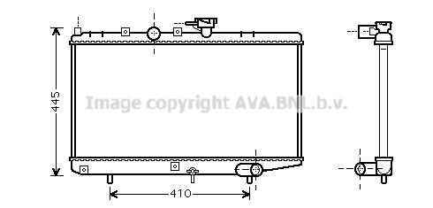 KA2050 AVA QUALITY COOLING Радиатор, охлаждение двигателя