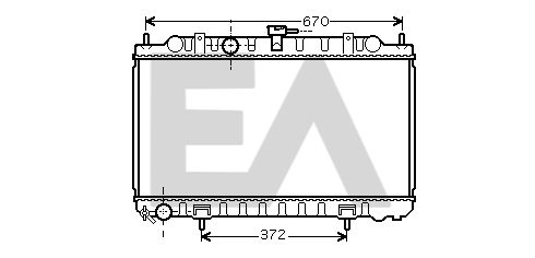 31R18100 EACLIMA Радиатор, охлаждение двигателя