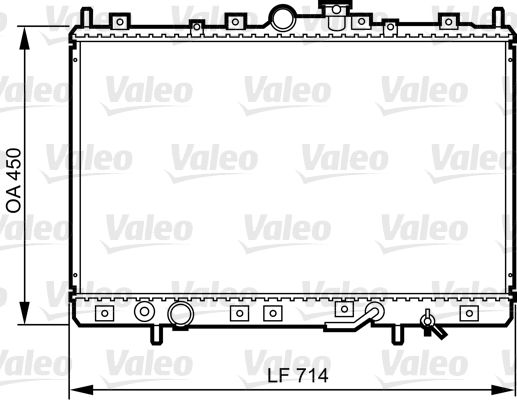 734196 VALEO Радиатор, охлаждение двигателя