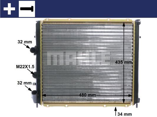 CR1502000S MAHLE Радиатор, охлаждение двигателя