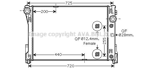 MS2452 PRASCO Радиатор, охлаждение двигателя