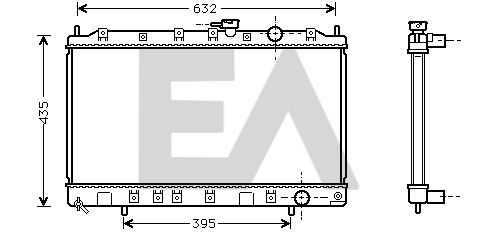 31R51055 EACLIMA Радиатор, охлаждение двигателя