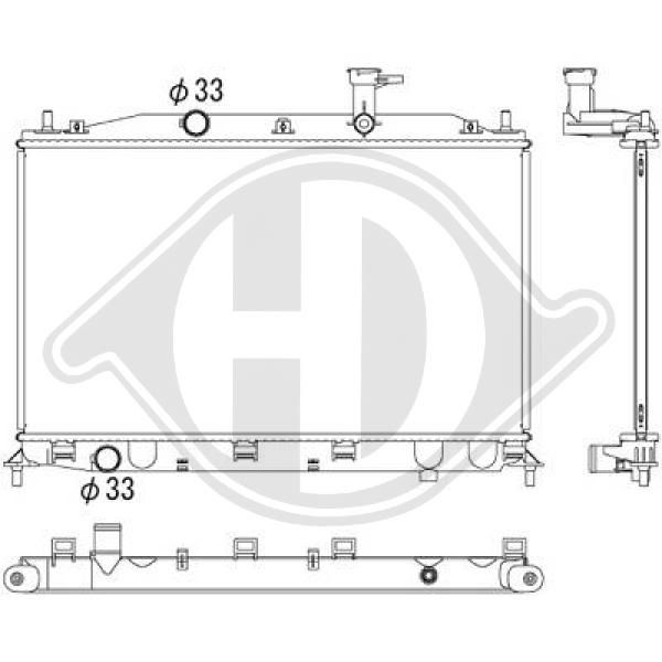 DCM3702 DIEDERICHS Радиатор, охлаждение двигателя