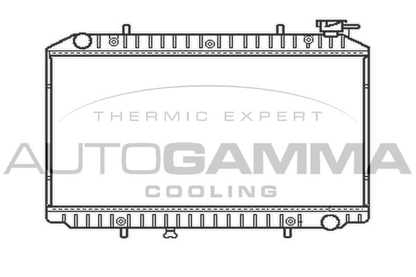 102199 AUTOGAMMA Радиатор, охлаждение двигателя