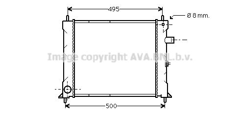 AU2097 AVA QUALITY COOLING Радиатор, охлаждение двигателя