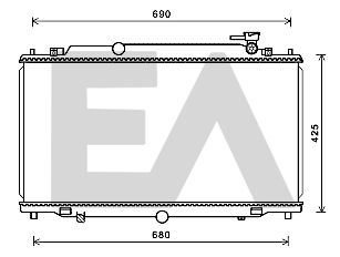 31R52121 EACLIMA Радиатор, охлаждение двигателя