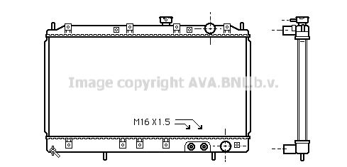 MT2117 AVA QUALITY COOLING Радиатор, охлаждение двигателя