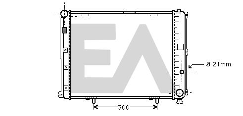 31R50051 EACLIMA Радиатор, охлаждение двигателя