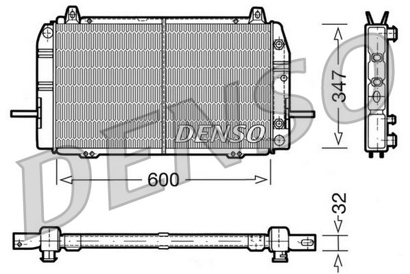 DRM10084 DENSO Радиатор, охлаждение двигателя