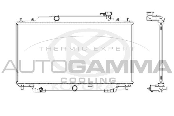107646 AUTOGAMMA Радиатор, охлаждение двигателя