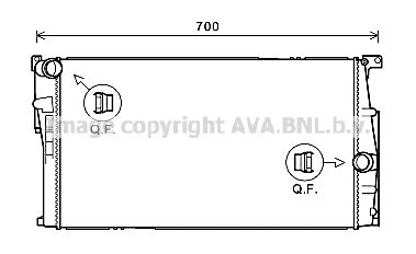 BW2446 AVA QUALITY COOLING Радиатор, охлаждение двигателя