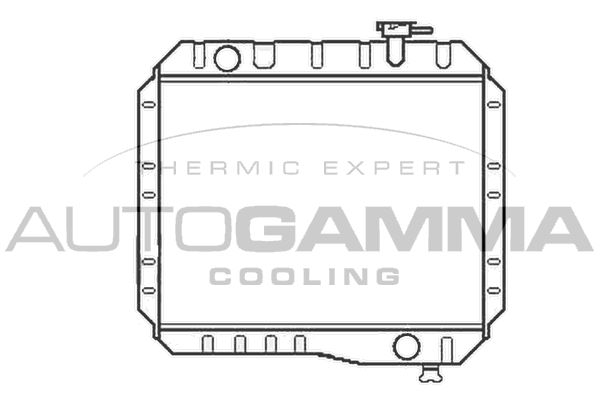 105362 AUTOGAMMA Радиатор, охлаждение двигателя