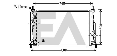 31R52108 EACLIMA Радиатор, охлаждение двигателя