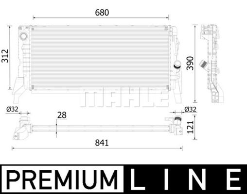 WG2183267 WILMINK GROUP Радиатор, охлаждение двигателя