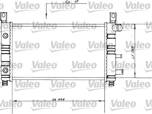 730558 VALEO Радиатор, охлаждение двигателя