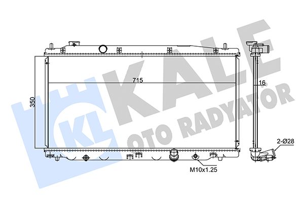 347765 KALE OTO RADYATÖR Радиатор, охлаждение двигателя