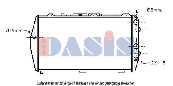 480750N AKS DASIS Радиатор, охлаждение двигателя