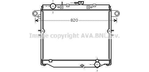 TOA2379 AVA QUALITY COOLING Радиатор, охлаждение двигателя